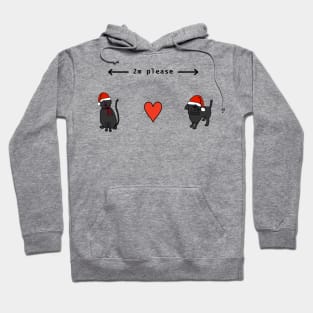 Christmas Cat and Dog Social Distancing Hoodie